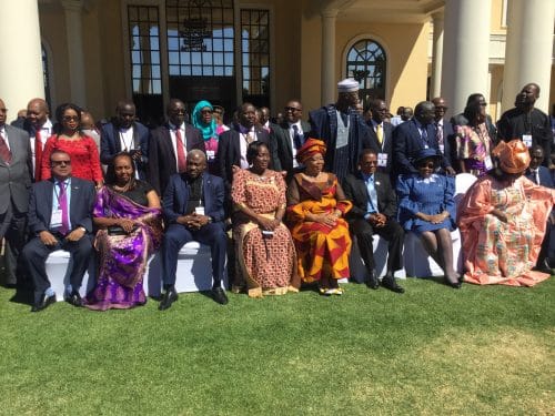 African Parliaments Urged to Take Lead in Security Speaker of Parliament Rebecca Kadaga in a group photo with legislators2 1 e1534779787383