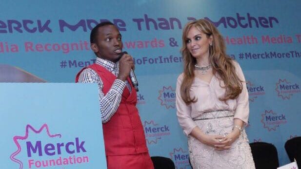 Merck Foundation launches an empowering song “Life is Bigger” to raise awareness about male infertility and to Break the Stigma around Infertility in Africa Dr Rasha Kelej with Tom Close